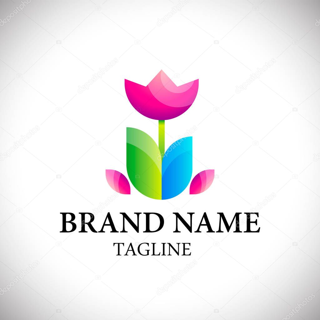 flower icon, flower logo collections, floral logo