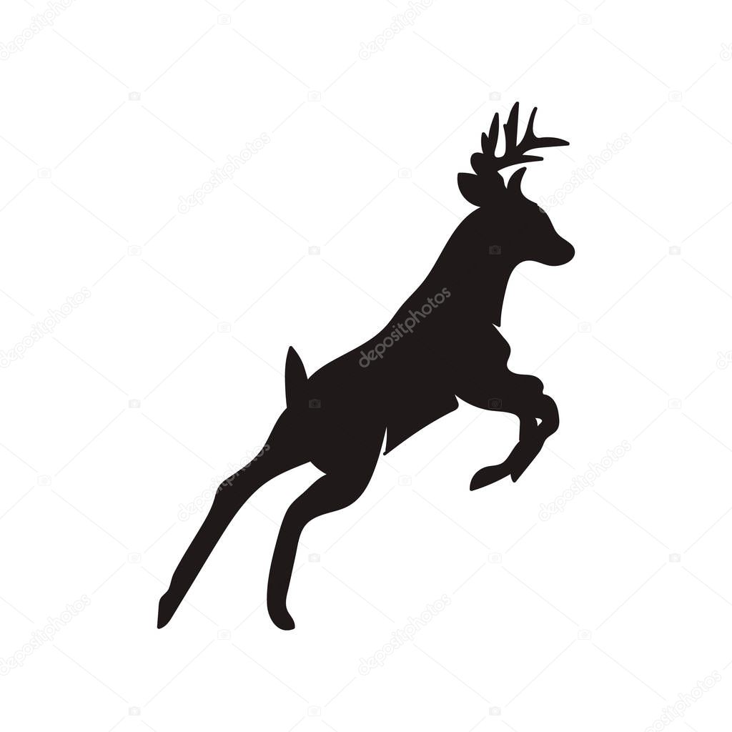 deer silhouette vector collections