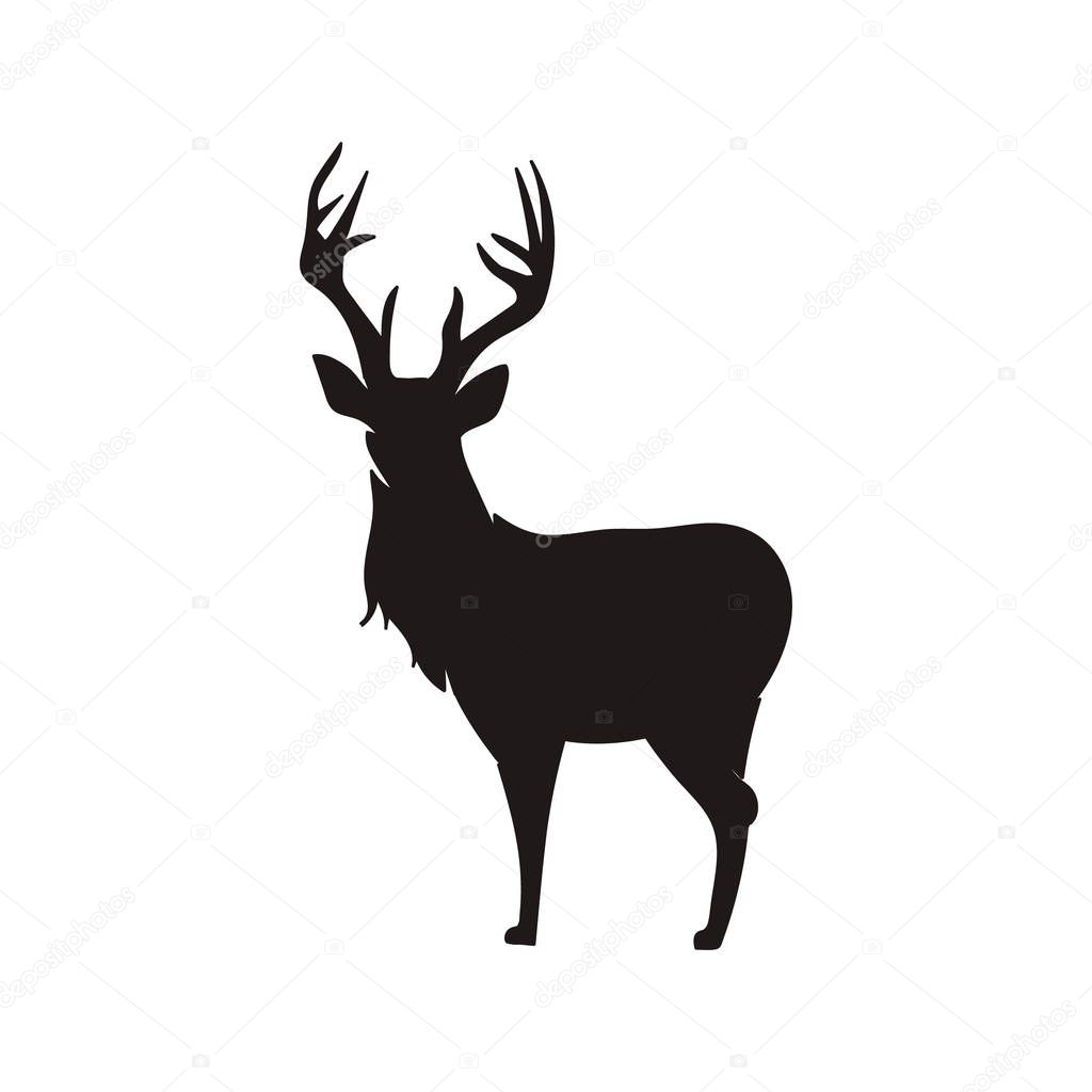 deer silhouette vector collections