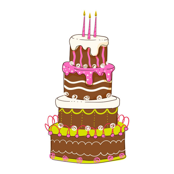 Векторная коллекция тортов
