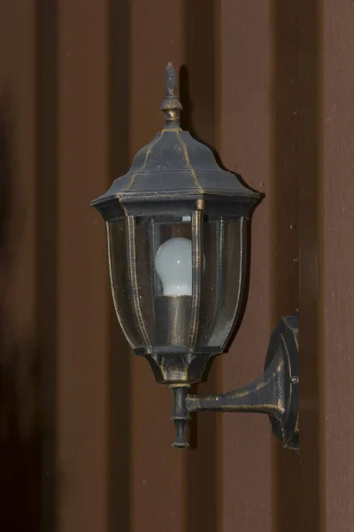 Outdoor lamp in close up Stock Image