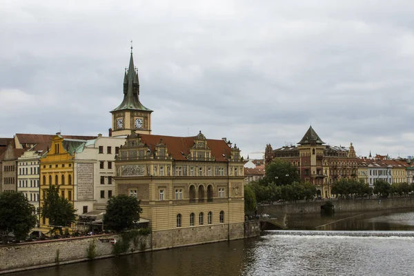 Visa Strandpromenaden Prag Tjeckien — Stockfoto