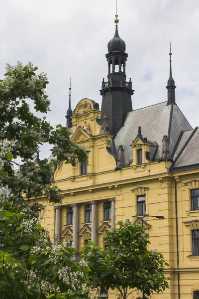 Piękny Stary Dom Centrum Pragi Czechy — Zdjęcie stockowe