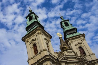 Prag eski şehir eski kilisede. Çek Cumhuriyeti