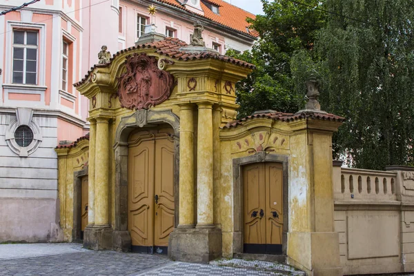 Ancient Gate Streets Old Town Prague Czech Republic — Stock Photo, Image