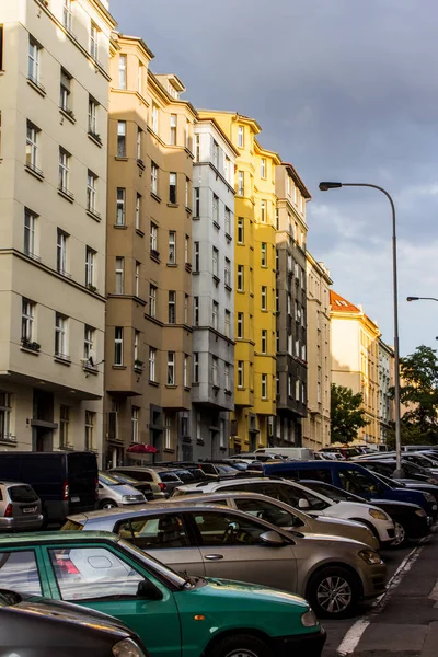 Улица Старом Городе Праги Закате Чехия — стоковое фото