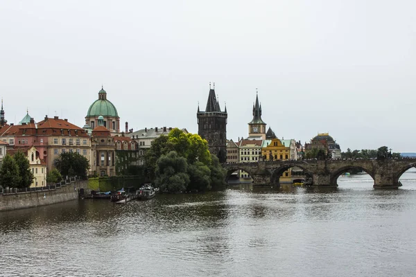 Utsikt Över Karlsbron Prag Republiken Tjeckien — Stockfoto