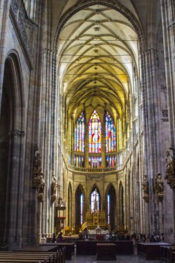 Bir Roma Katolik Büyükşehir Katedrali Prag Büyükşehir Saints Vitus Katedrali, Wenceslaus ve Adalbert iç kısmıdır