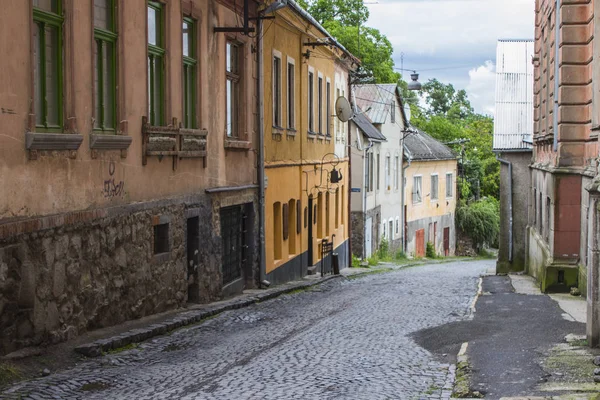 Calle Del Casco Antiguo Uzhgorod Ucrania —  Fotos de Stock