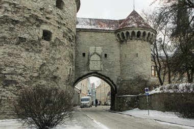 Tallinn 'de bir kış sabahı 
