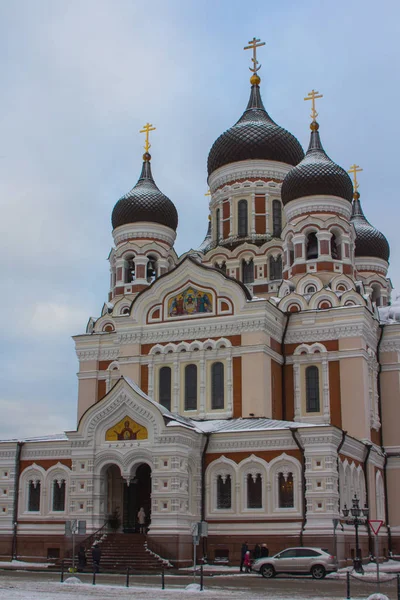 タリンのアレクサンダー ネフスキー大聖堂の眺め エストニア — ストック写真