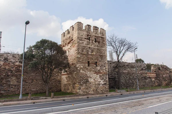 View Historic Walls Constantinople Istanbul Now Turkey — Stock Photo, Image
