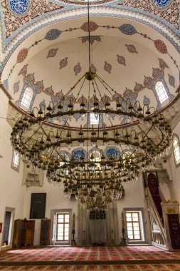 İstanbul 'daki tarihi Atik Ali Paşa Camii' nin içi. Türkiye