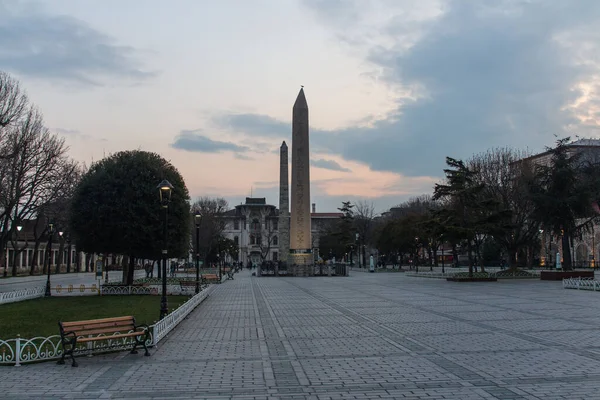 Obelisk Van Theodosius Egyptische Obelisk Van Farao Thutmose Iii Het — Stockfoto