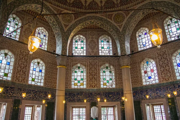 Binnenkant Van Sultan Iii Mehmed Graf Istanbul Turkije — Stockfoto