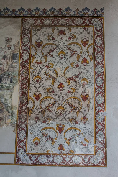 Historical Pattern Wall Church Hagia Irene Hagia Eirene Istanbul Turkey — Stock Photo, Image
