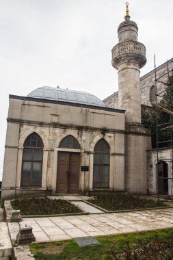 İstanbul 'daki Topkapı Sarayı' ndaki tarihi Agalar Camii 'nin manzarası. Türkiye
