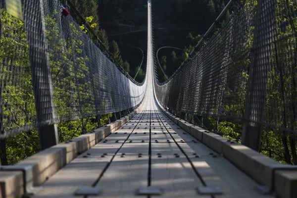 Sobre a Ponte Geierlay — Fotografia de Stock