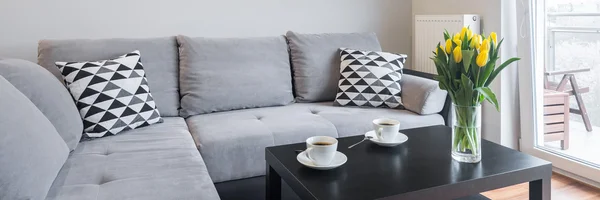 Big and comfortable sofa — Stock Photo, Image