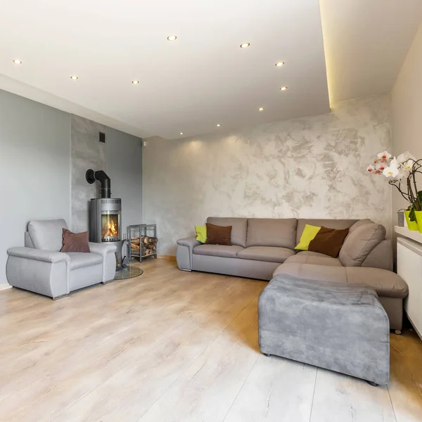 Geraumiges Wohnzimmer Stockfoto C In4mal 130627422