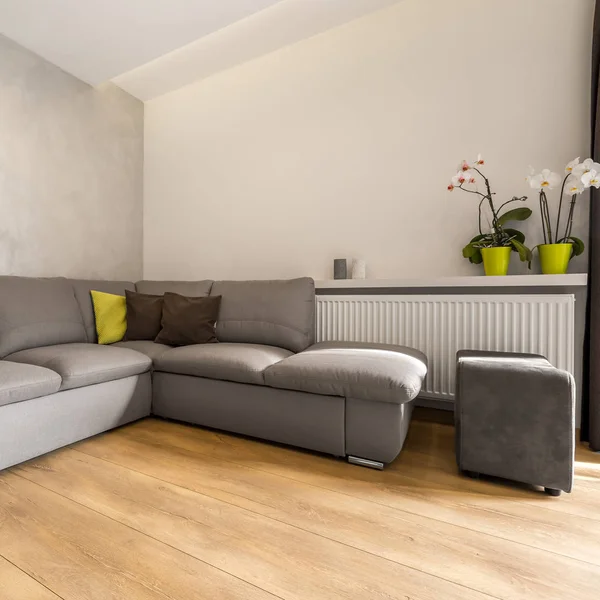 Innenraum mit extra großem Sofa — Stockfoto