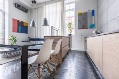 Tablo ile çağdaş mutfak