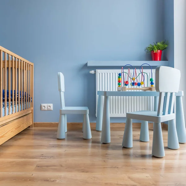 Habitación de bebé azul — Foto de Stock