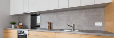 Beton mutfak ile mutfak
