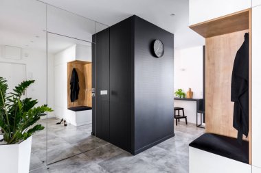 Hol için mobilya modern yansıtılmış duvar ile