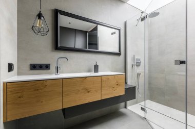 modern banyo ve duş.