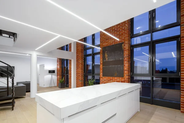 Appartement loft avec éclairage led — Photo