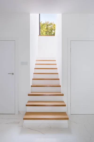 Elegant home corridor with stairs — Stock Photo, Image