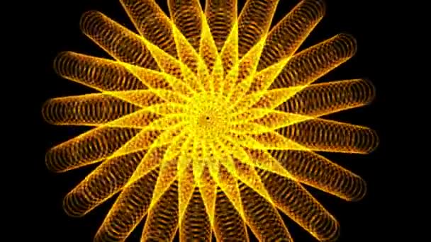 Visualizza spirale dorata — Video Stock