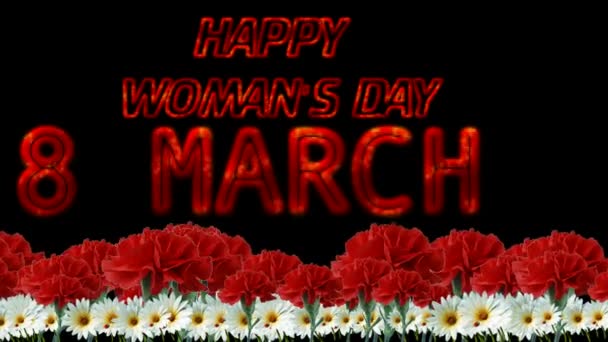 Happy Woman 's Day — стоковое видео