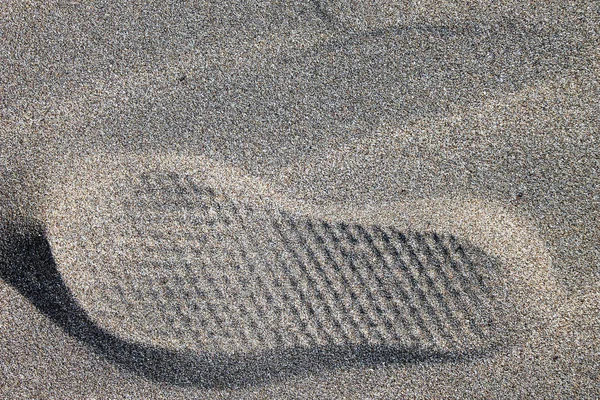 Marca de pie en la playa —  Fotos de Stock