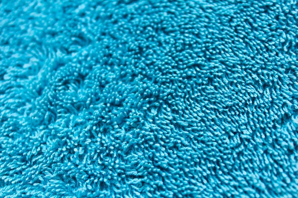 Textura de toalha em azul — Fotografia de Stock