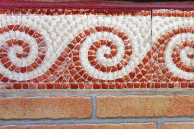 Akdeniz kiremit arka plan yüzeyi