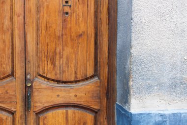 Eski kapı detay ev yüzey