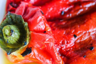 Biber detay yiyecek yüzey