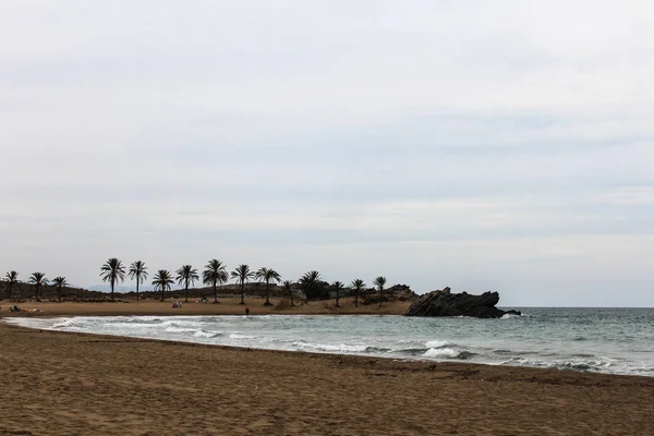 Middellandse Zee strand zand landschap — Stockfoto