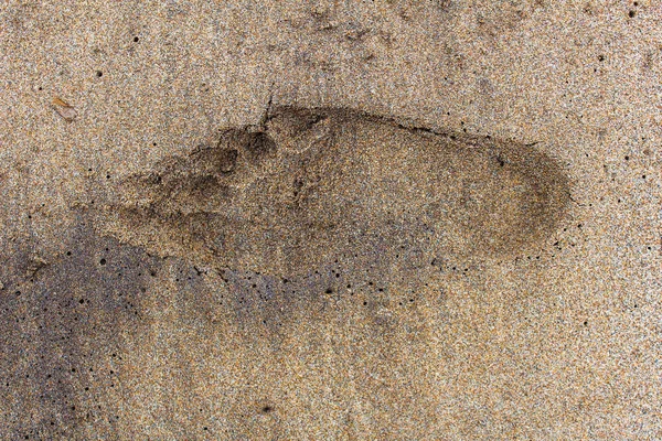 Barefoot in the Sand Surface — Stock Photo, Image