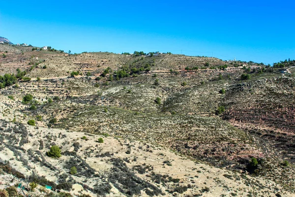 Paisaje Mediterráneo Árido Naturaleza — Foto de Stock