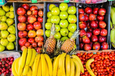 Meyve Standı Ayrıntıları Renkli