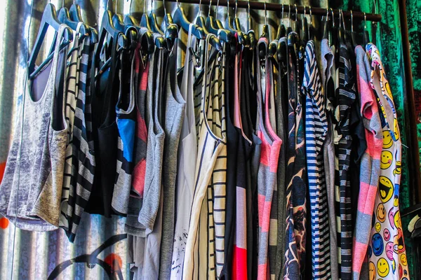 Cloths Shop Detail Colourful — Stock Photo, Image