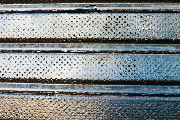 Metalowe Okienko Migawki Srebrne — Zdjęcie stockowe