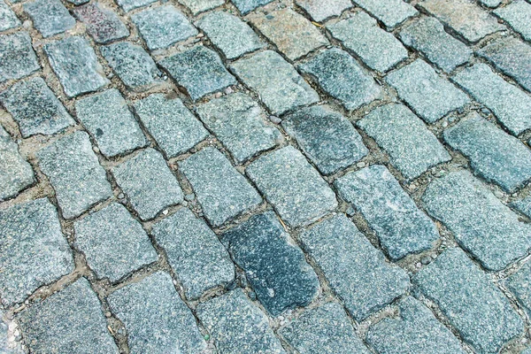 Cobblestone Antecedentes Asfalto Gris — Foto de Stock