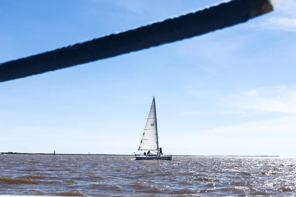 Detalle Del Barco Vela Fuera —  Fotos de Stock