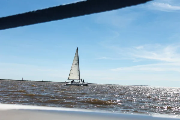 Detalle Del Barco Vela Fuera —  Fotos de Stock