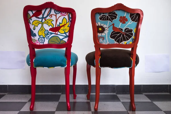 Colourful Vintage Chairs Decoration