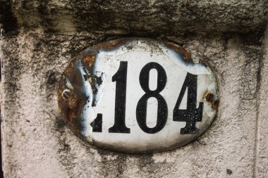 Vintage Numarası Kapı Retro